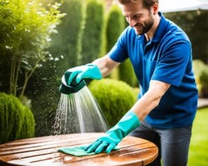 Gartenmöbel richtig reinigen: Tipps für lange Haltbarkeit