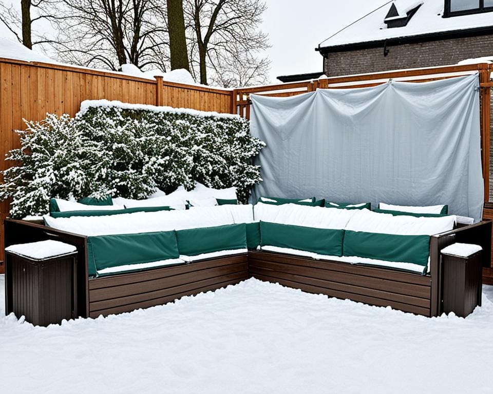 Gartenmöbel schützen im Winter