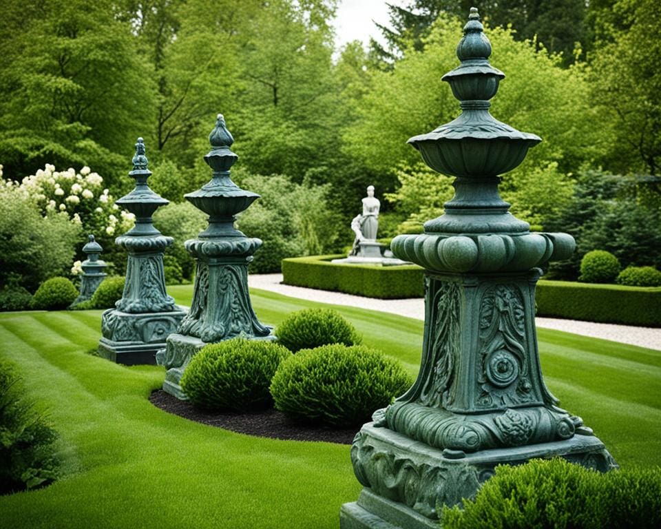 Gartenstatuen als Blickfang