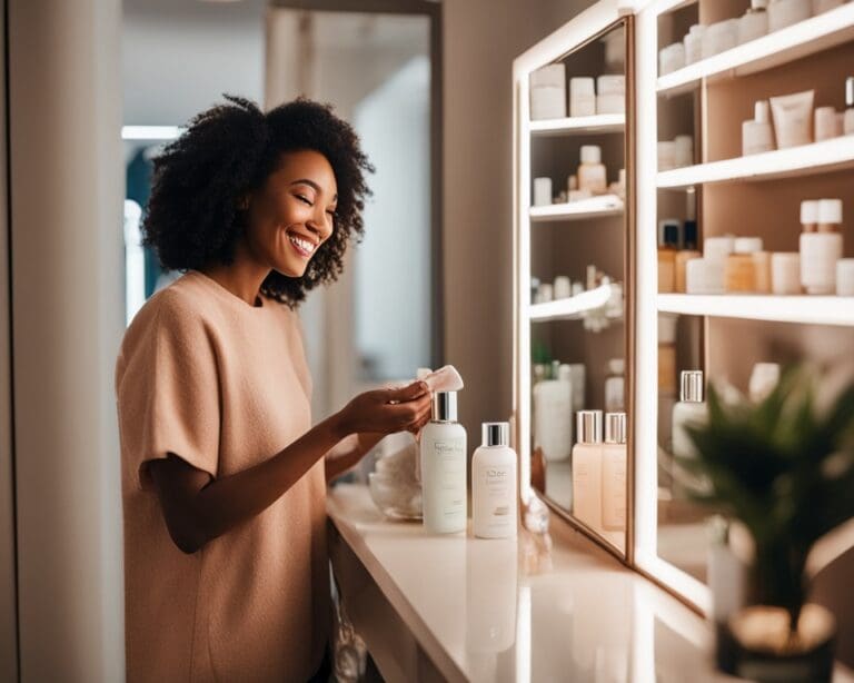 Hautpflegeroutinen für strahlende Haut