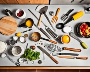 Küchenutensilien, die das Kochen erleichtern