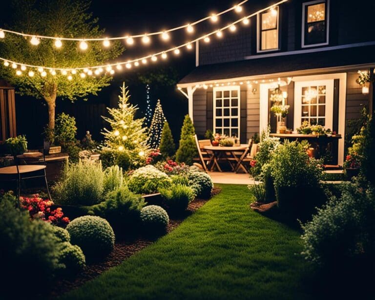 Lichterketten im Garten: So bringen Sie Licht ins Dunkel