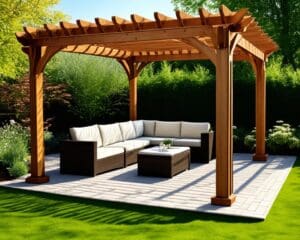 Pergola aus Holz: Aufbau und Pflege für lange Haltbarkeit