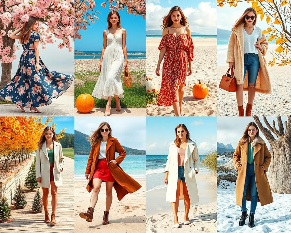 Saisonale Mode: Trends für Frühling, Sommer, Herbst und Winter