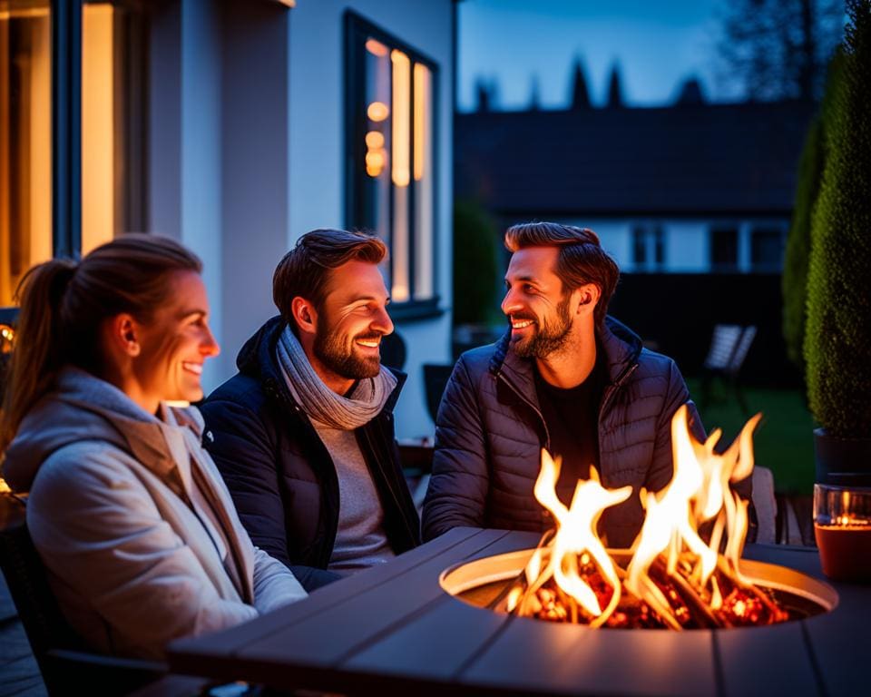 Terrassenheizungen im Einsatz