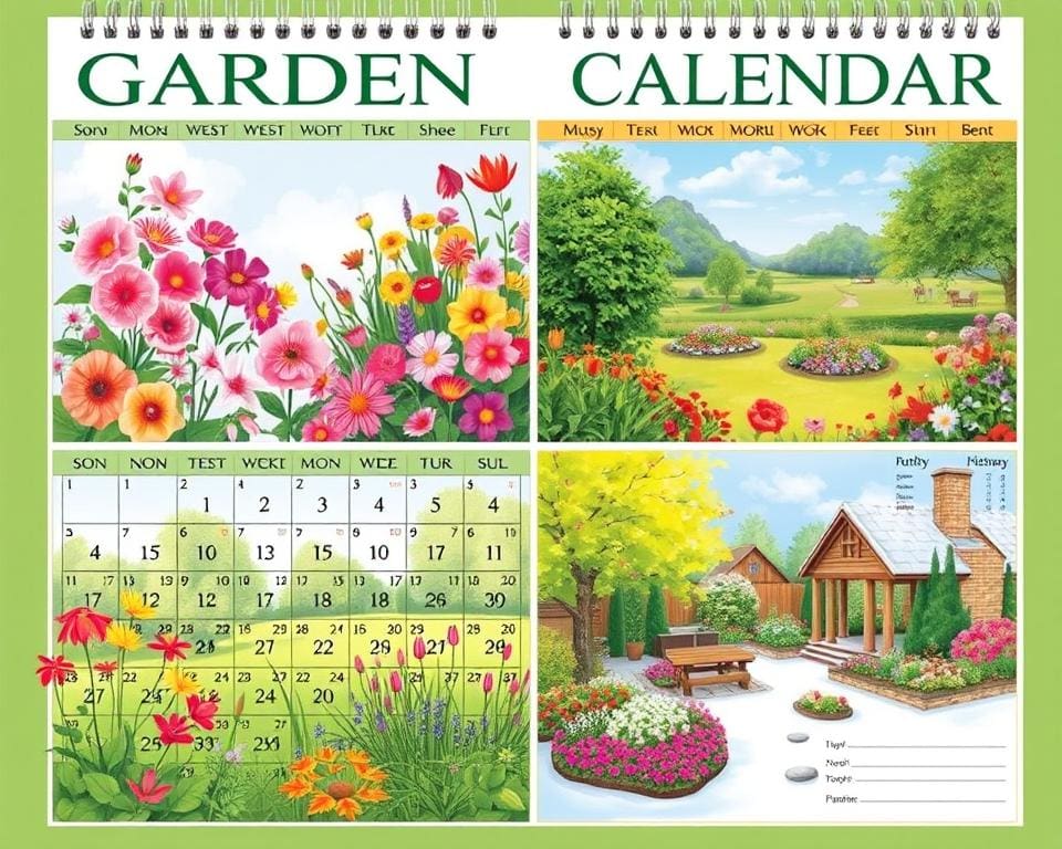 Gartenkalender in den Jahreszeiten