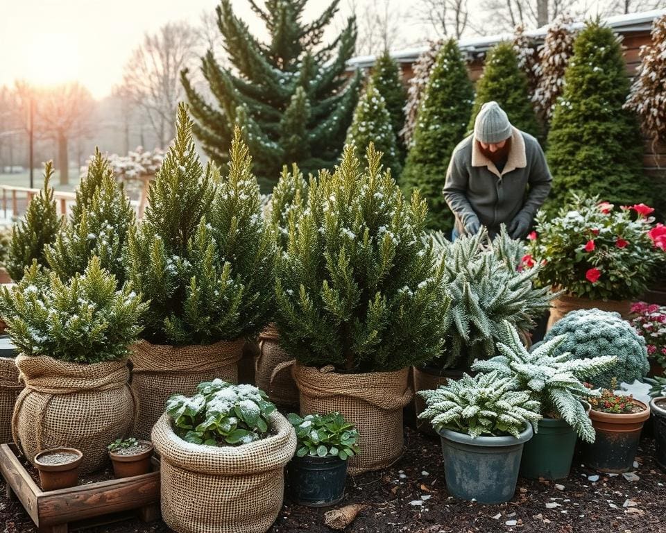 Tipps zur Pflege von Gartenpflanzen im Winter