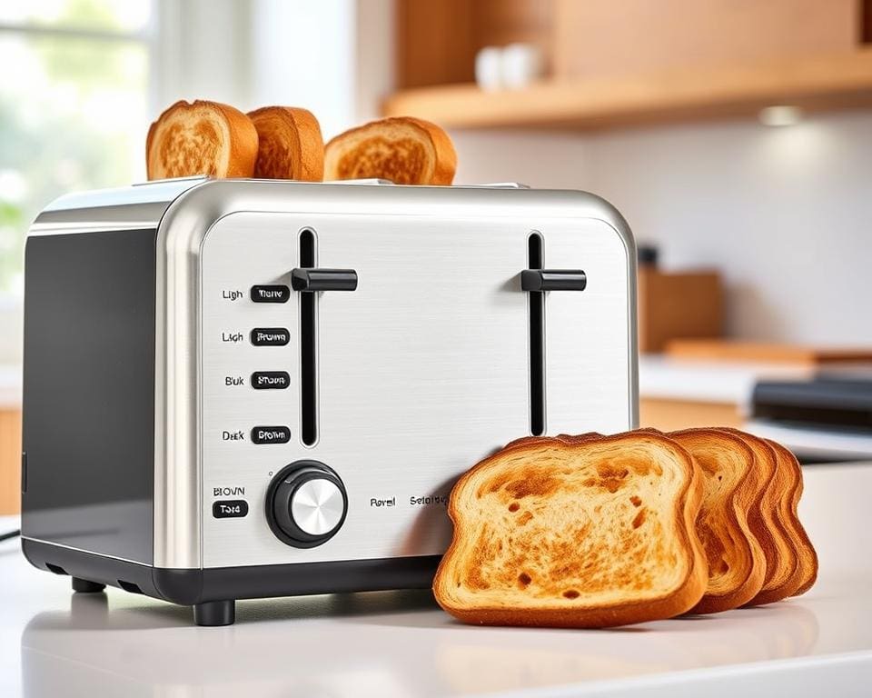 Toaster Test Bräunungsstufen Toaster