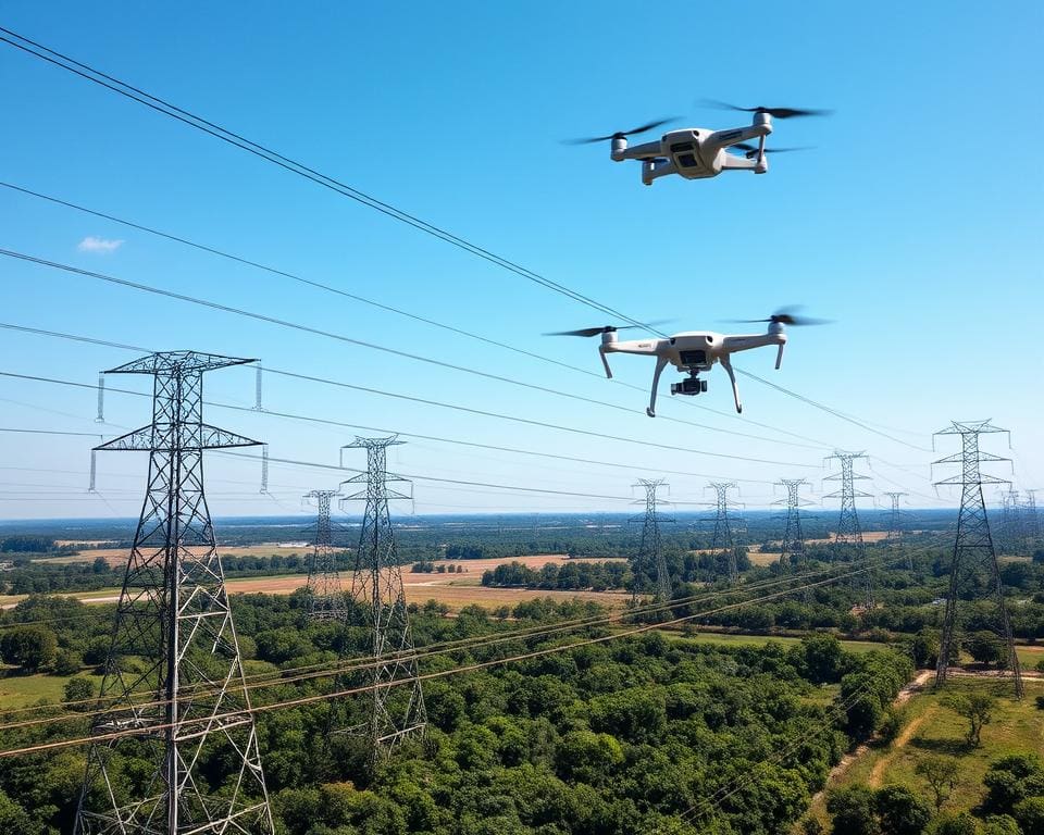 Können Drohnen die Überwachung von Stromnetzen vereinfachen?