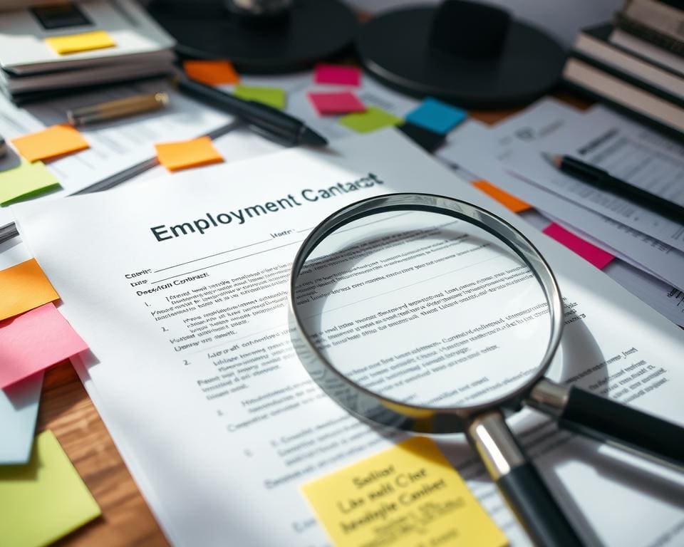 Arbeitsvertrag klären