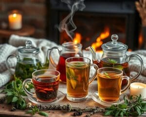Die besten Kräutertees für kalte Tage