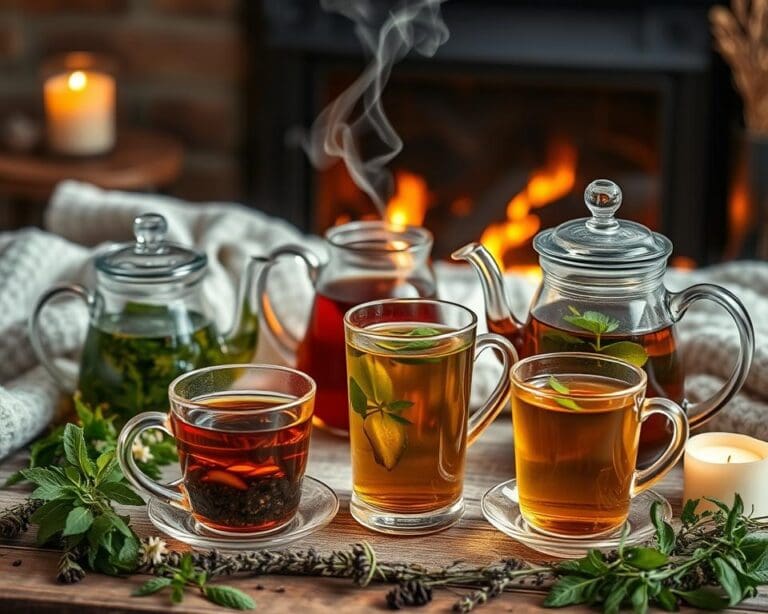 Die besten Kräutertees für kalte Tage