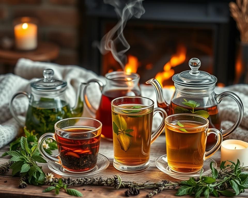 Die besten Kräutertees für kalte Tage