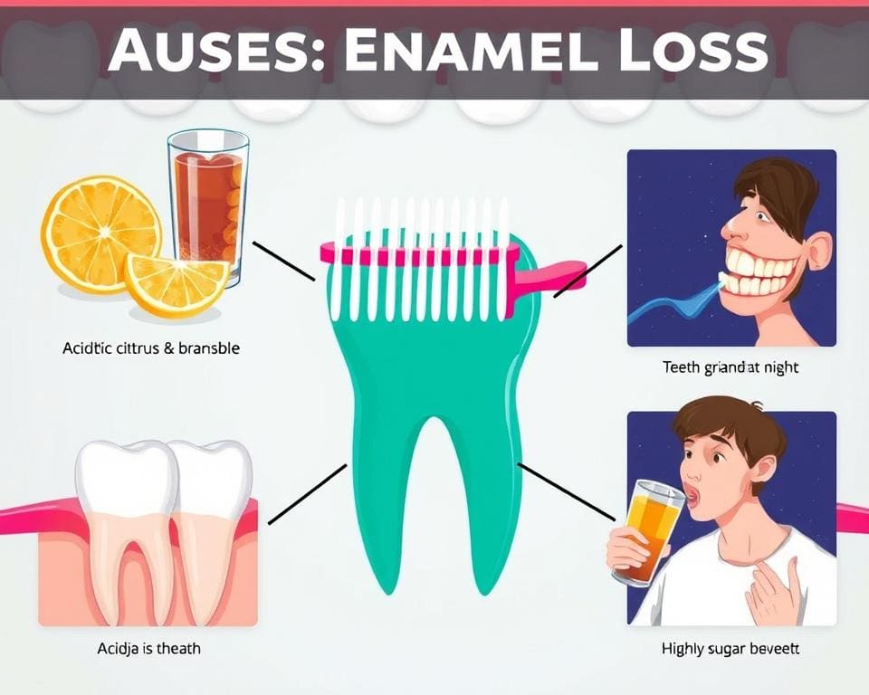 Die häufigsten Ursachen für Zahnschmelzverlust erkennen