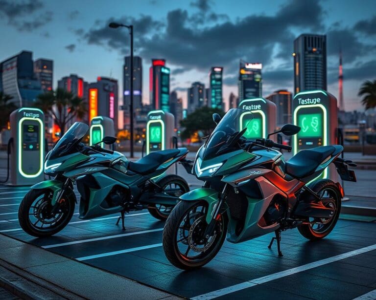 Elektrische Motorräder mit Schnellladefunktionen