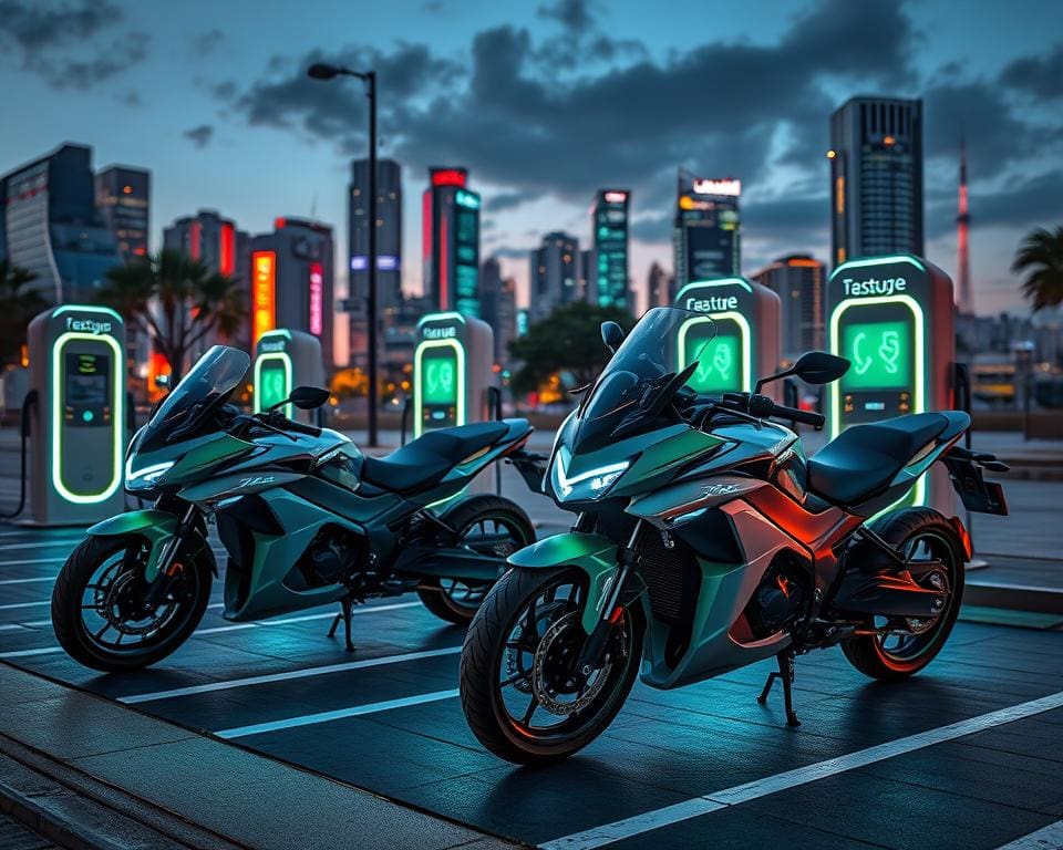 Elektrische Motorräder mit Schnellladefunktionen