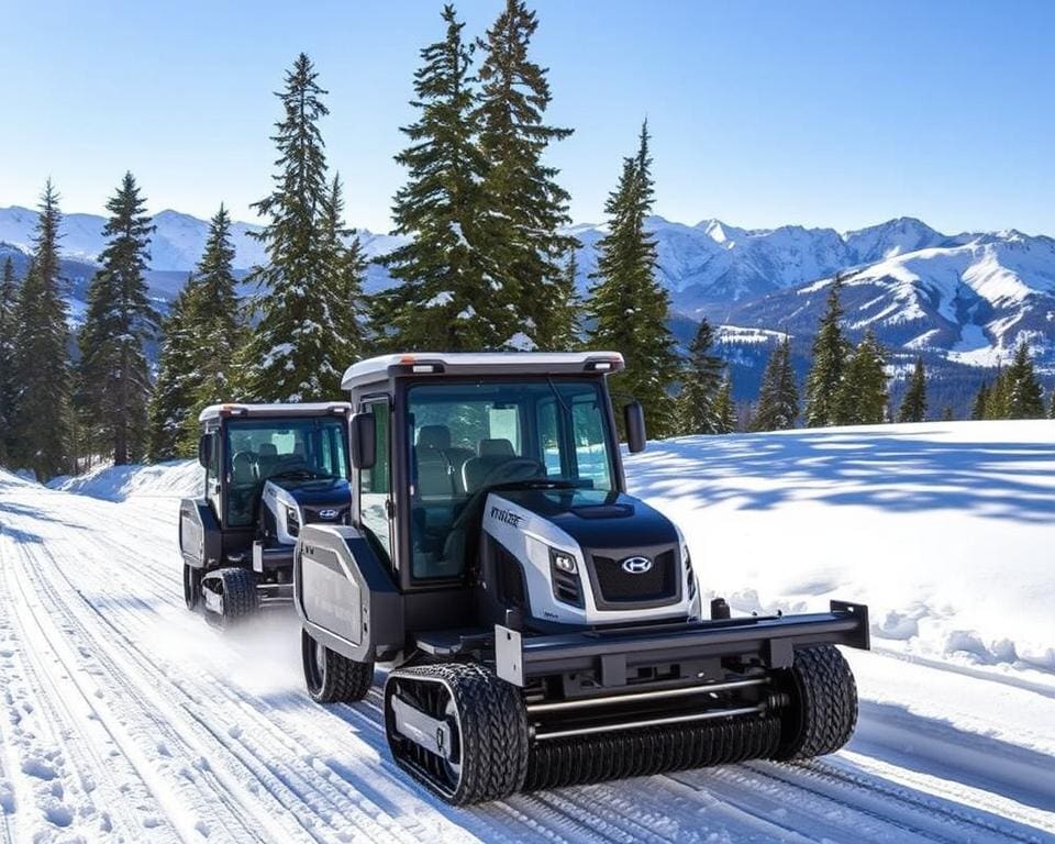 Elektrische Schneeraupen für den Wintersport