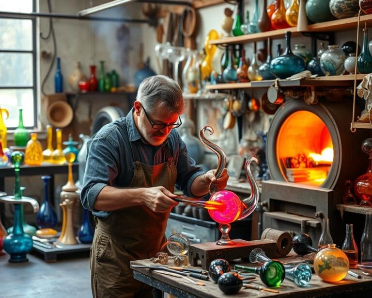 Glasbläsermeister: Kunstvolle Kreationen mit Präzision gestalten