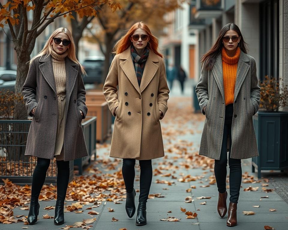 Herbstmode mit Tweed-Stilen