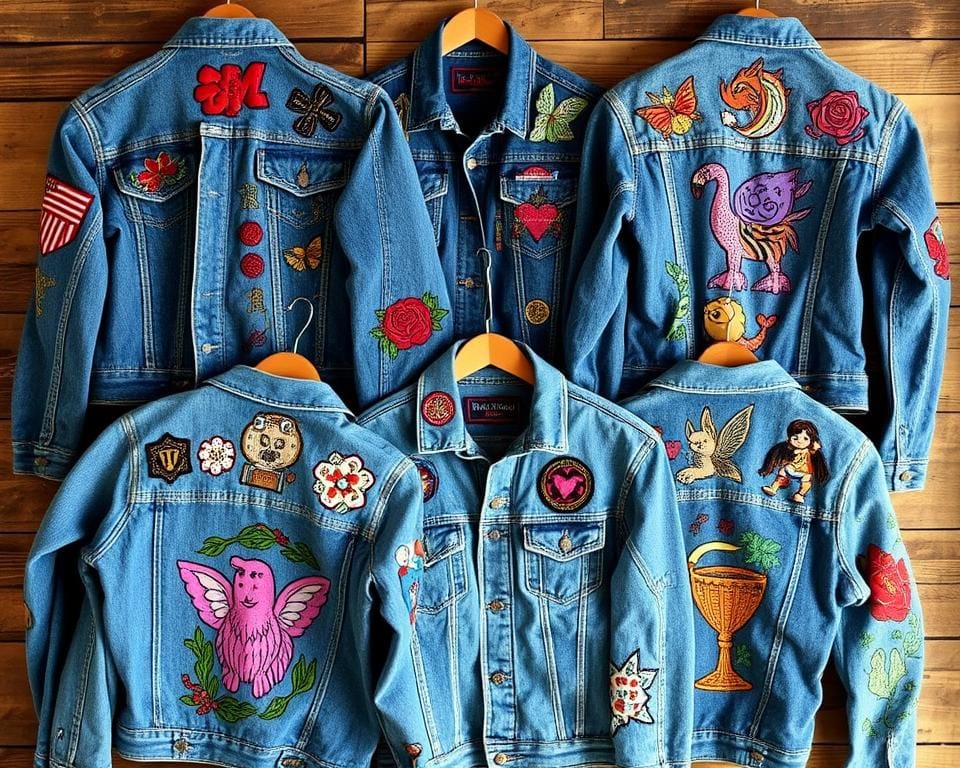 Jeansjacken mit Patches: Individualität auf Denim
