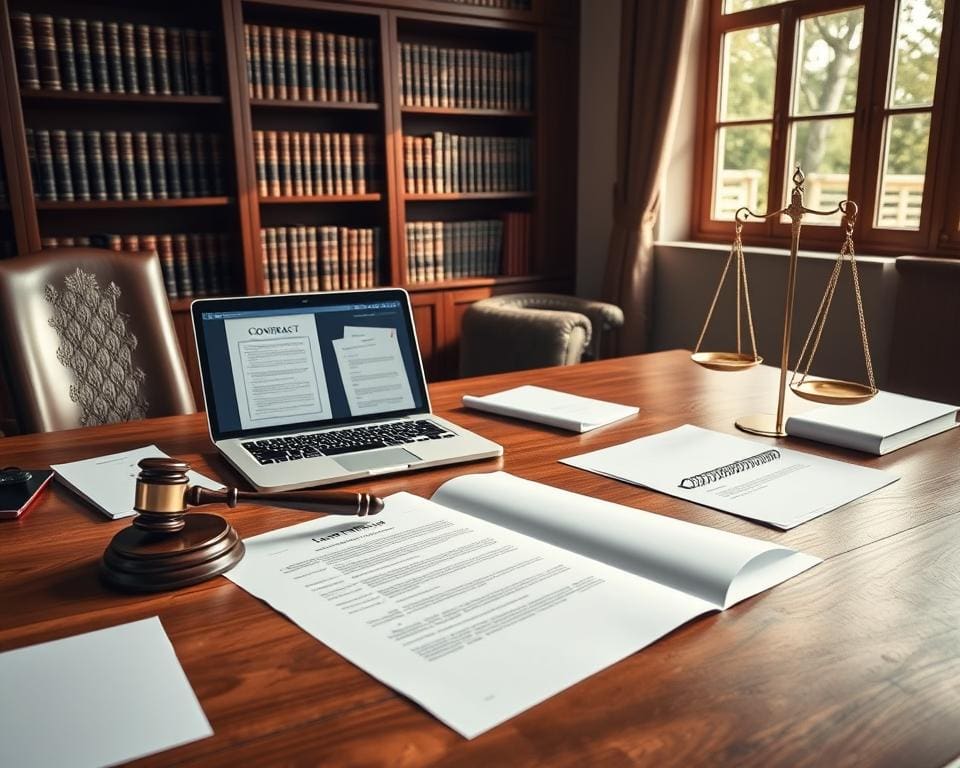 Jurist für Vertragsgestaltung