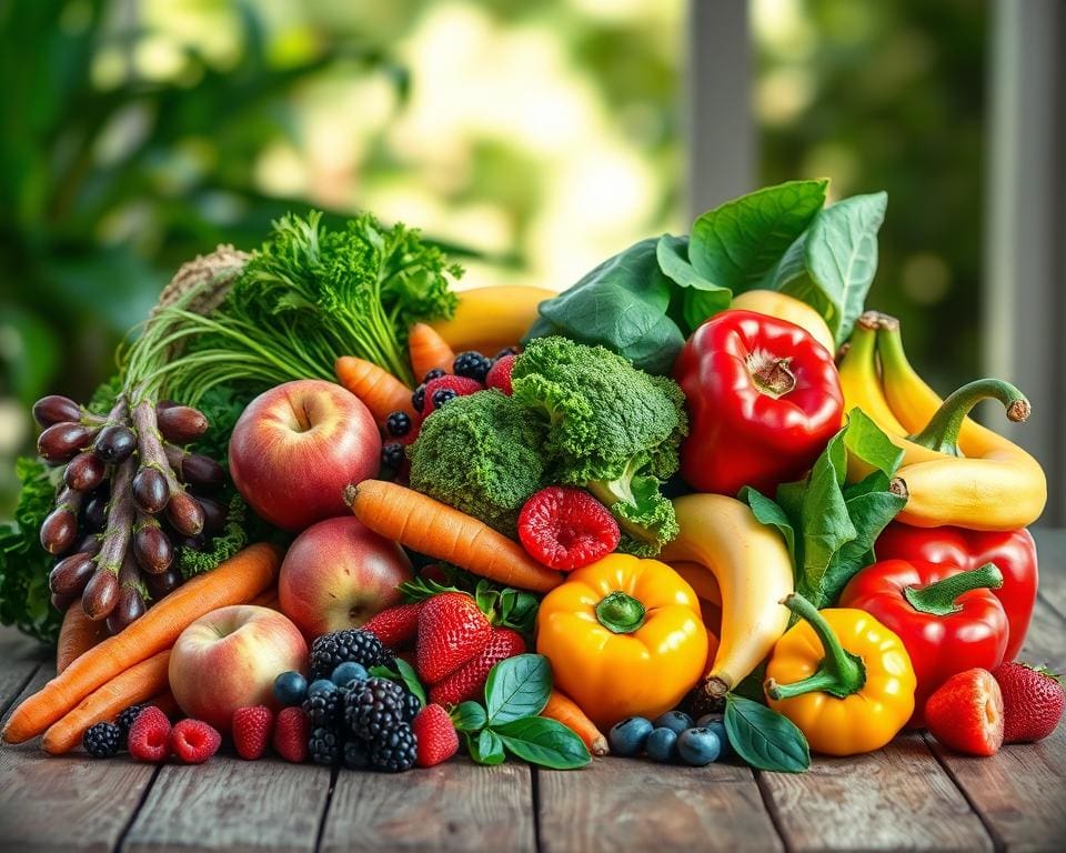 Obst und Gemüse für eine ausgewogene Ernährung