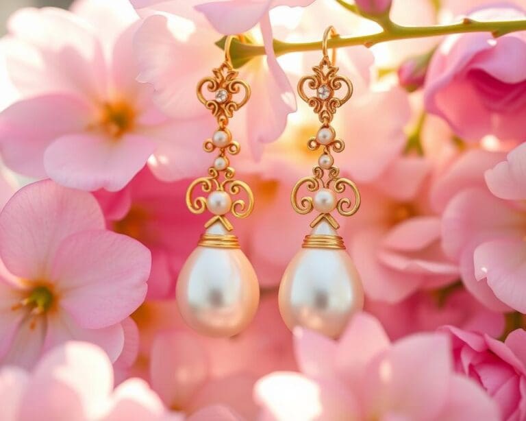 Ohrringe mit Perlen: Der romantische Trend für 2024