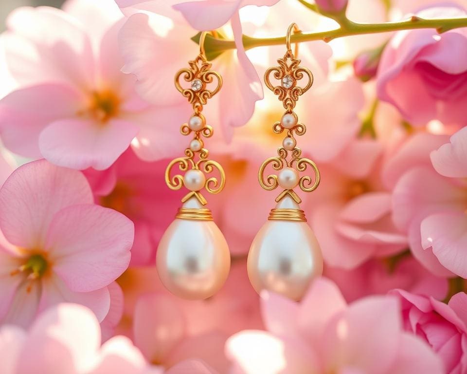 Ohrringe mit Perlen: Der romantische Trend für 2024