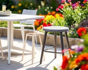 Outdoor-Hocker von Fermob: Robust und vielseitig