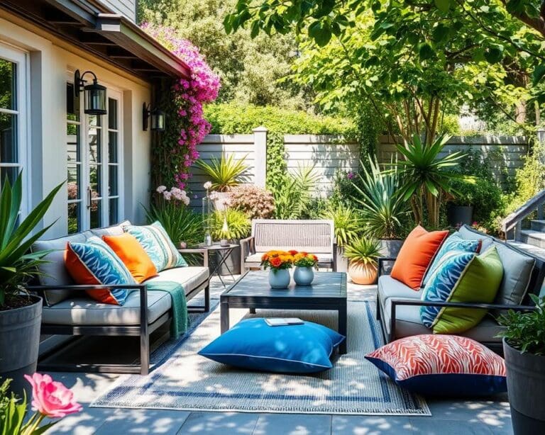 Outdoor-Kissen von Fermob: Komfort für Garten und Terrasse