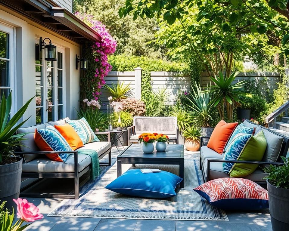 Outdoor-Kissen von Fermob: Komfort für Garten und Terrasse