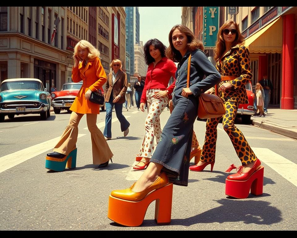 Plateau-Schuhe: Der Comeback-Trend der 70er