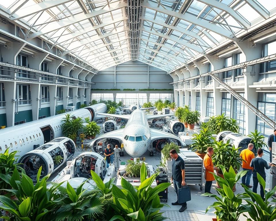 Recycling von Materialien in der Luftfahrtindustrie