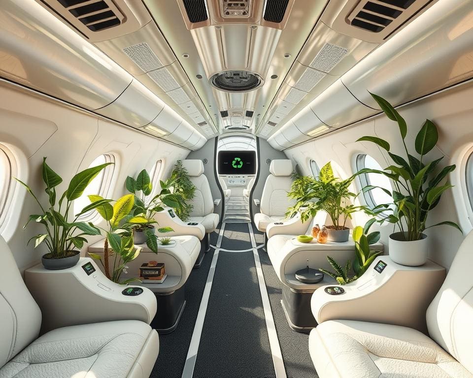 Recyclingfreundliche Komponenten in modernen Flugzeugen