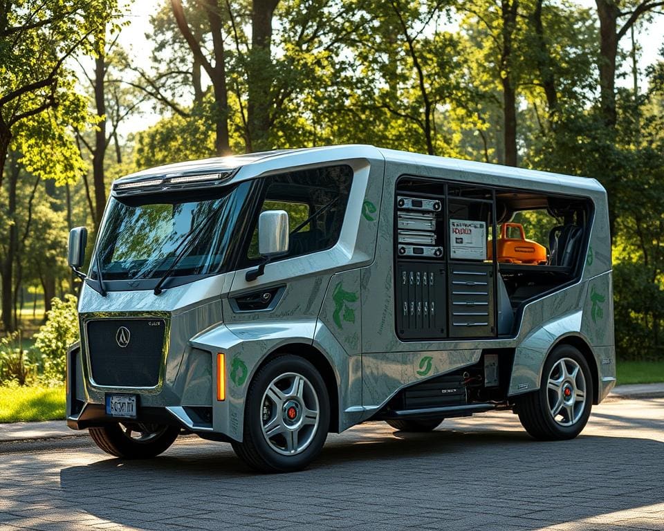 Recyclingfreundliche Materialien in Elektro-Lkw