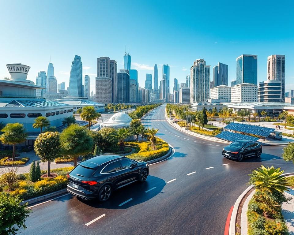 Solarbetriebene Elektroautos für die Stadt der Zukunft