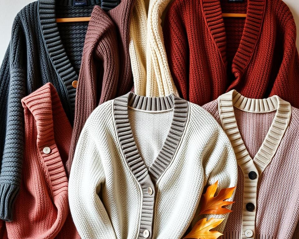 Strickjacken: Wie Sie den Layering-Trend meistern