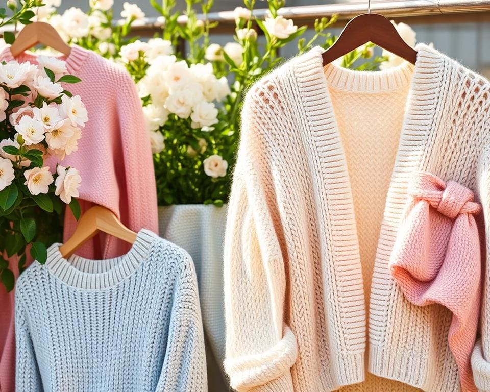 Strickmode in Pastellfarben: Perfekt für den Frühling