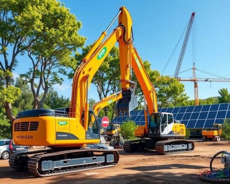 Wasserstoffbetriebene Baumaschinen für eine grüne Bauwirtschaft