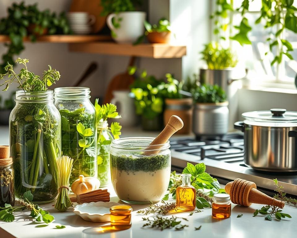 Wie man Kräutercremes selbst herstellt