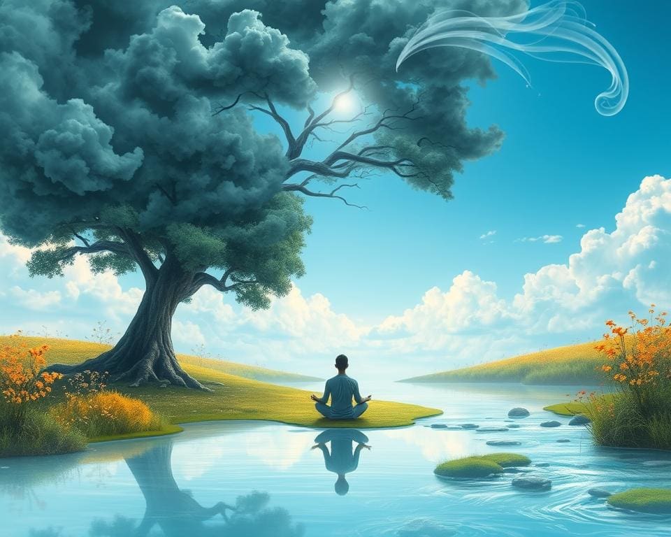 Wie man mit Meditation negative Gedanken loslässt