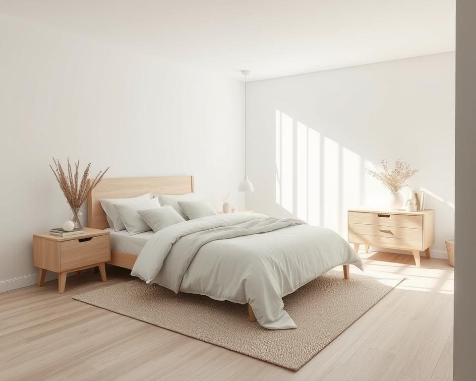 minimalistisches Schlafzimmer Farben