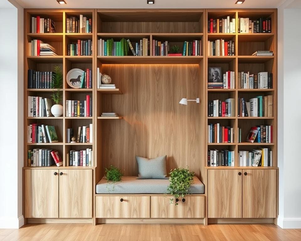 Freistehende Bücherregale mit flexiblem Design