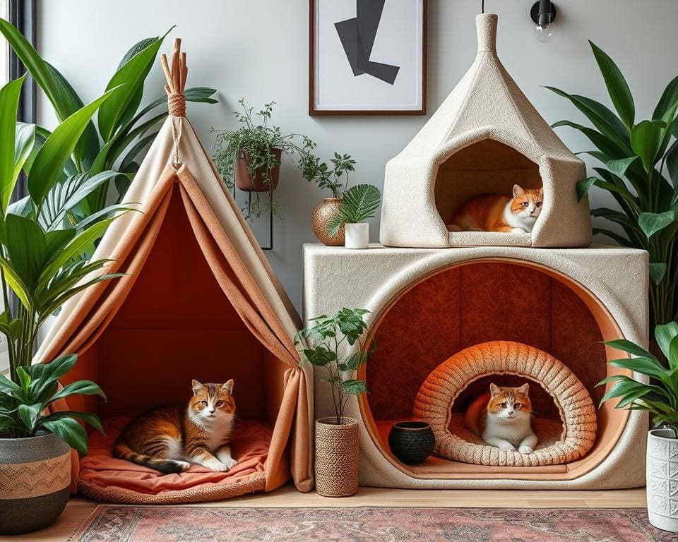 Katzen-Zelte und Höhlen: Rückzugsorte mit Stil