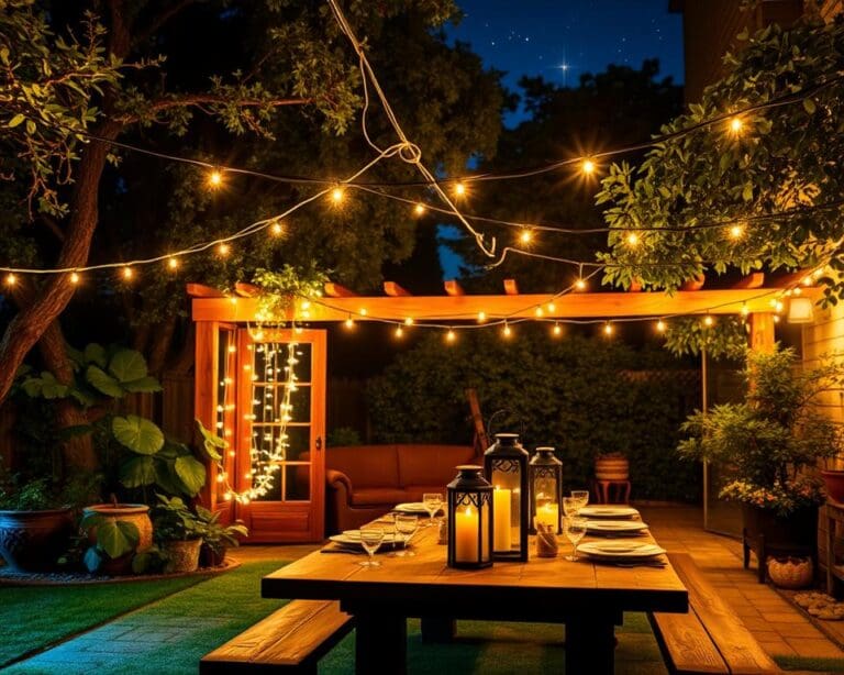 Outdoor-Lichterketten für stimmungsvolle Nächte