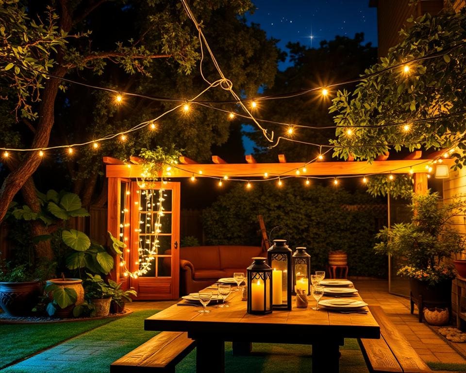 Outdoor-Lichterketten für stimmungsvolle Nächte