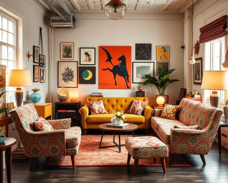 Polstermöbel im Retro-Stil für kreative Wohnräume