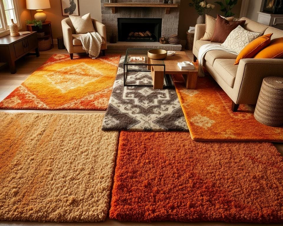 Teppiche in warmen Erdtönen für gemütliche Wohnzimmer