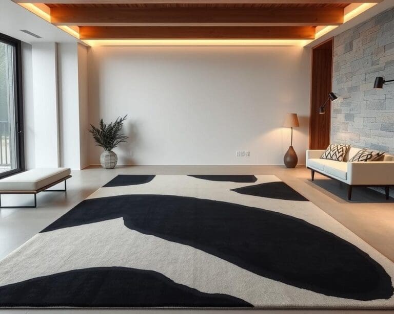 Teppiche mit grafischen Mustern für minimalistische Räume