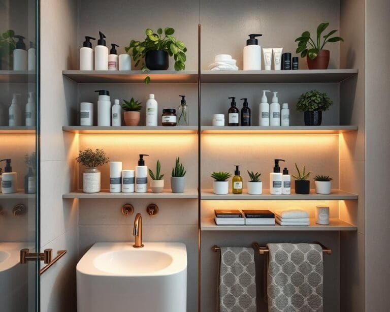 Multifunktionale Badregale für mehr Ordnung im Badezimmer